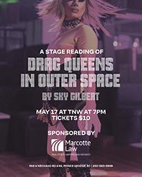 drag queens outer space reading poster